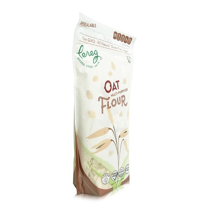 Multi-Purpose Oat Flour (14 oz) - Made From Fresh Whole Grain Oats - Use in Cakes, Cookies, Bread, Pancakes - Vegan, Non-GMO, Grain Free, Nut Free & Gluten-Free Flour
