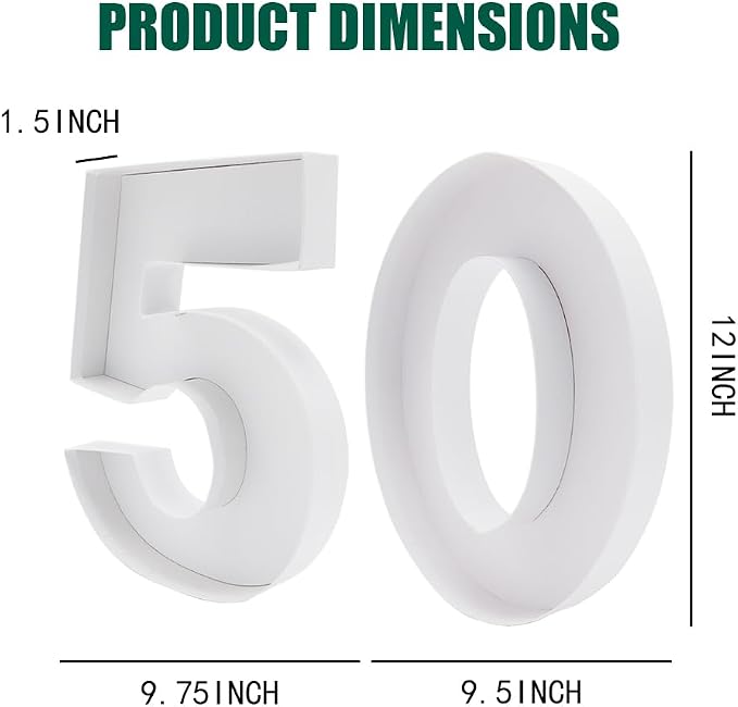 12inch Cardboard Number Fillable Food Tray Box for Charcuterie, Cupcake Arrangement, Birthday Anniversary (White, 50)
