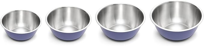 Fox Run Stainless Steel Mixing Bowl, Purple, 10.75 Quart