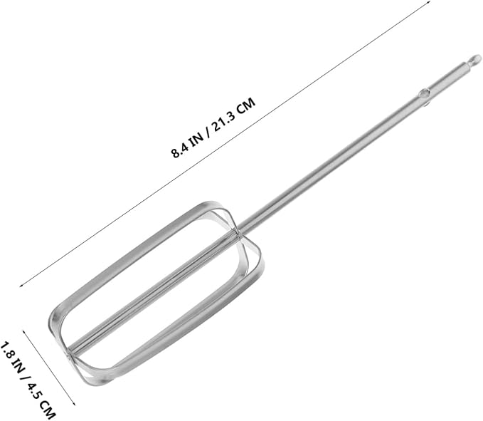 Hemobllo 2pcs Stainless Steel Egg Beater Replacement Parts for Hand Blender Electric Mixers Drill Whisk Attachment Wire Stirrer