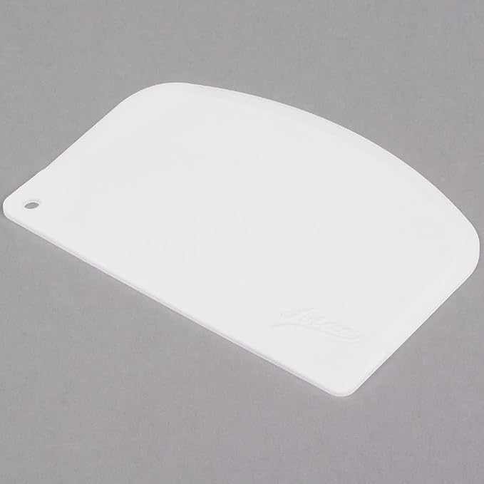 Ateco Bowl Scraper, Set of 8, Polypropylene, White, 5.25 Inches