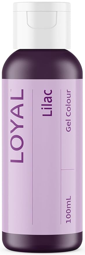 Loyal Gel Food Coloring | Vibrant Color for Buttercream, Fondant, Royal Icing, Gum Paste, Marzipan and Cake Batter | Gel-Based Concentrated Food Dye - 100ml Lilac