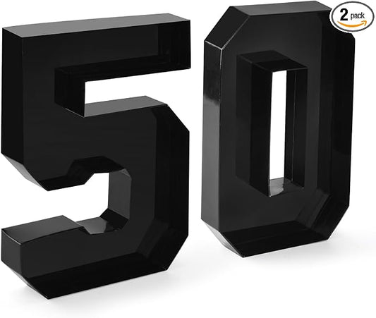 Cardboard Number for Charcuterie 50 Set Fillable Tray 10.2'' Black Charcuterie Paper Box for 50th Birthday Anniversary Party Decorations Chocolate Candy Cupcake Container