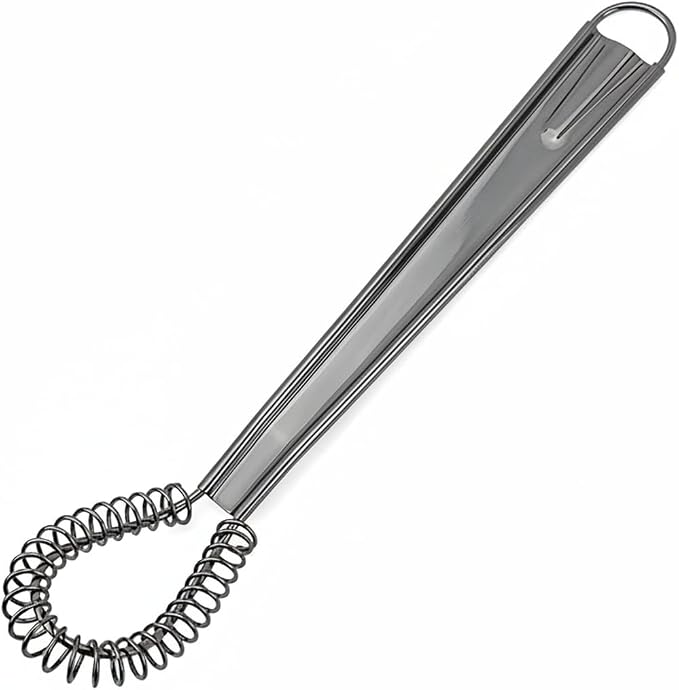 Silicone Coated Whisk, 13 Inch Stainless Steel Mixing Tool for Non-Stick Cookware, Eggs and Sauces (1 PC)