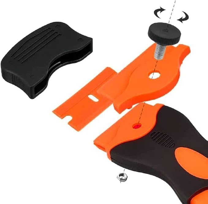 20PCS Plastic Razor Blades, 3 Kinds of Two-Way Scratch-Free Scrapers for Car Wrapping, Window Glass, Label & Glue Removal
