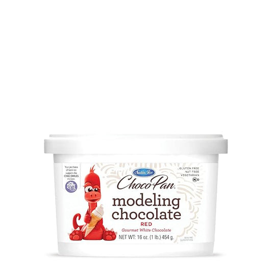 Satin Ice ChocoPan Red Modeling Chocolate (1 Pound) For Cake Decorating