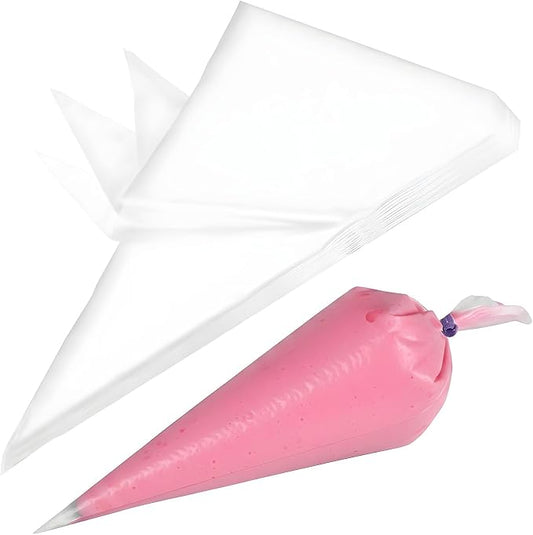 20 Inch Extra Large Piping Bags Disposable, 50 Pcs PE Disposable Pastry Bags Thickened Icing Piping Bags Cake Decorating Bags for Dessert Pastry Cookies Cupcake Decorating