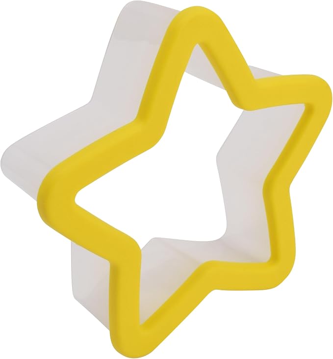 R & M International Star Soft-Grip Cookie Cutter, One Size, Yellow