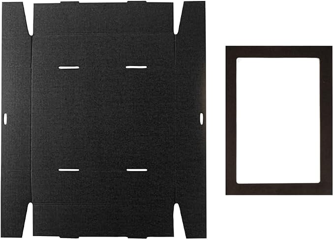 Restaurantware Cater Tek 14.3 x 10 x 3.2 Inch Baked Goods Boxes 100 Greaseproof Pastry Boxes - Window Lids Insert Tab Lock Black Paper Catering Boxes Easy Assembly For Charcuterie Or Cupcakes