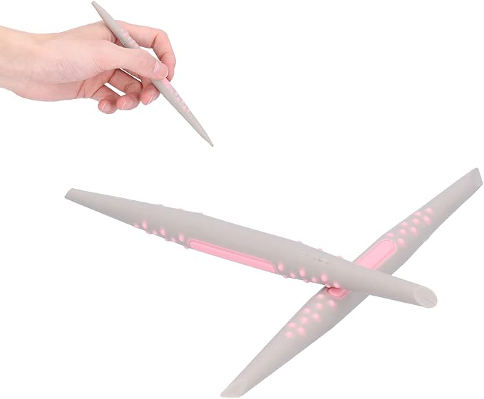 FLEXMAN 6Pcs Silicone Clay Sculpting Tool, Fondant Cake Decorating Tools, Modeling Dotting Tool, Pottery Craft Use for DIY Handicraft, Silicone Brush, Sculpture Pottery, Nail Art