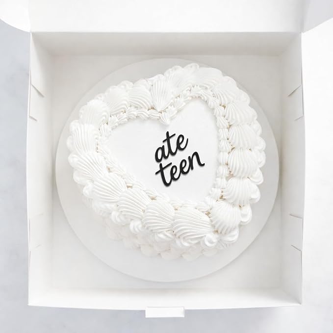 Ate Teen Cake Topper – Acrylic 18th Birthday Cake Decoration, Funny Eighteen Cake Sign, Reusable Cake Topper for Men & Women Party Supplies (Ate teen)
