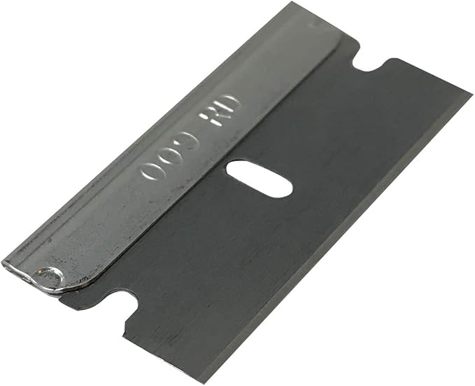 Metal 3-Way 8" Safety Razor Blade Scraper Tool - Remove Adhesive Stickers & More