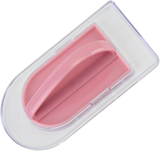 1pc 2-in-1 Cake Smoother Tool Scraper with Handle Detachable Cake Icing Trowel Fondant Icing Smoother Polisher Cake Icing Smoother Cake Surface Smoother for Cake Decorating, Pink, Clear Base