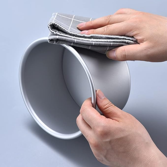 3 Pieces 4-Inch Deep Tall Round Cake Pan Set, Includes 4-Inch, 6-Inch and 8-Inch Anodised Aluminum Cake Pans with Removable Bottom, for Baking, Healthy & Heavy Duty, Easy Clean