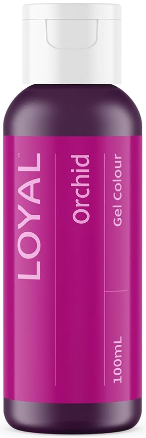 Loyal Gel Food Coloring | Vibrant Color for Buttercream, Fondant, Royal Icing, Gum Paste, Marzipan and Cake Batter | Gel-Based Concentrated Food Dye - 100ml Orchid