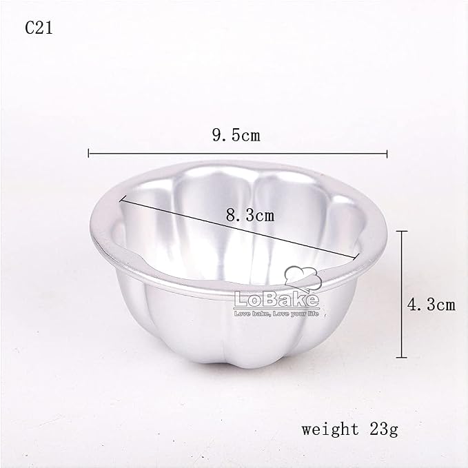 10pcs per lot Various Design Fluted Edge Wavy Flower Cup Boat Round Shape Aluminium Tart Mould Jelly Pudding Cup Cupcake Mold Baking (C21)