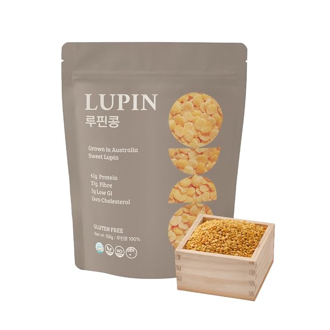 Lupinery Lupini Beans | Lupin Dried Beans High Protein, High Fiber, Low Carb | Plant Based & Gluten Free Ingredient | No Additives Non-GMO | Australian Grown Whole Bean | 500g Quick Soak 10-15 Min