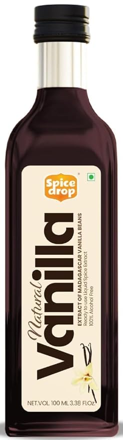 Pure Madagascar Vanilla Extract – Alcohol-Free, 3.38 Oz – 100% Natural, Rich & Aromatic – Perfect for Baking, Desserts, Milkshakes & Ice Cream – Superior to Vanilla Essence