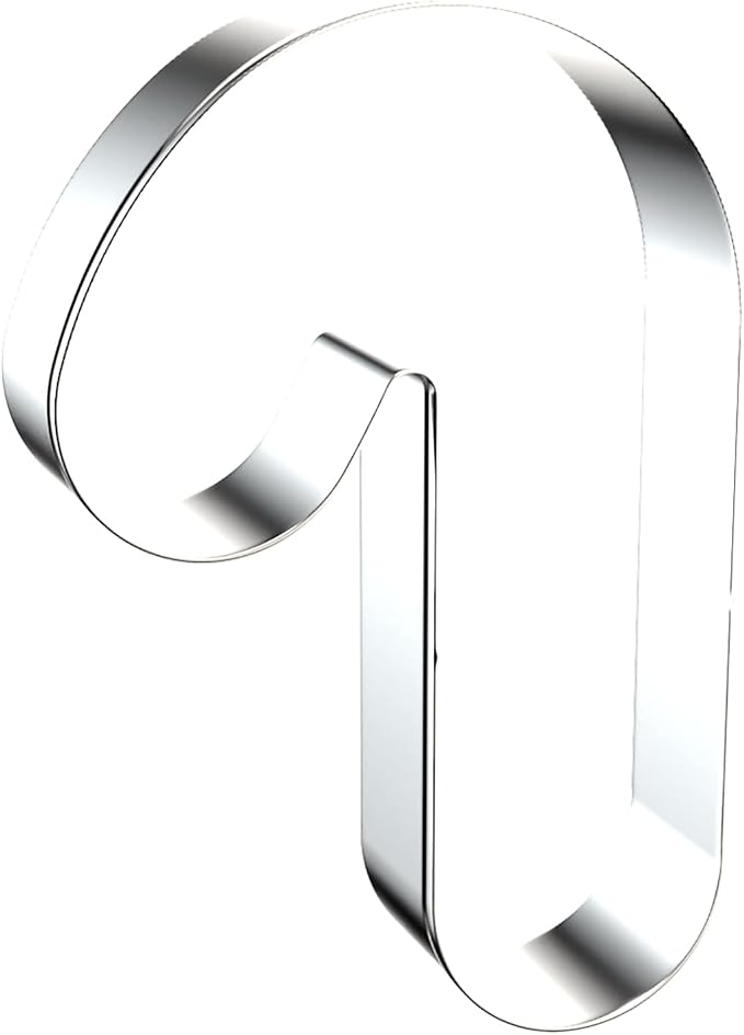 Candy Cane Cookie Cutter Set - 5 inch, 4 inch, 3 inch, 2 inch - 4 Piece Christmas Cookie Cutters Shapes Molds - Stainless Steel