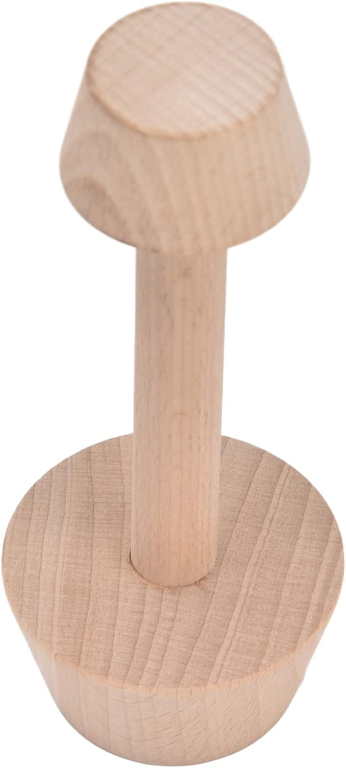 Wooden Tart Tamper, Double Side Pie Pastry Dough Tamper Egg Tart Pan Baking Tool for DIY Cheesecakes Dessert Baking