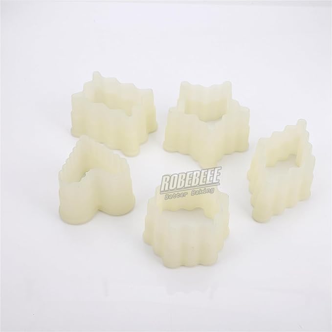 Multi-Shape Nylon Cookie Molds Round Square Star Plastic Geometry Biscuit Cutter Dough Mousse Bread Slicer DIY Bakery Utensils (Style 1 Multi-shapes)