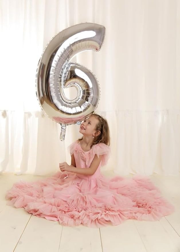 40 Inch Silver Numbers 9 Balloon, Balloons Decorations for 9 19 90 Birthday Party, Engagement, Wedding, Graduations, Photo Shoot Supplies