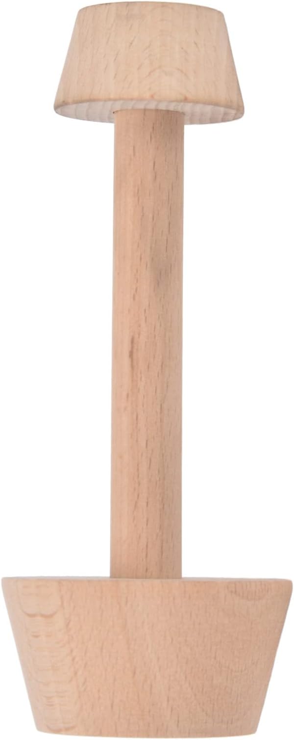 Wooden Tart Tamper, Double Side Pie Pastry Dough Tamper Egg Tart Pan Baking Tool for DIY Cheesecakes Dessert Baking