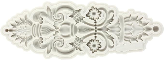 Baroque Style Curlicues Scroll Lace Silicone Fondant Molds Relief Flower Mold Filigree Mold For Cake Decorating Cupcake Topper Candy Chocolate Gum Paste Polymer Clay