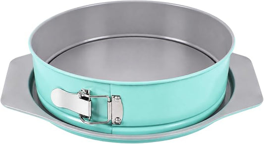 9 Inch Springform Pan, Nonstick Leakproof Cheesecake Pan with Wide Grip Handles, PFOA & PFAS Free Carbon Steel, Groove-Seal Base, Oven Safe to 450°F