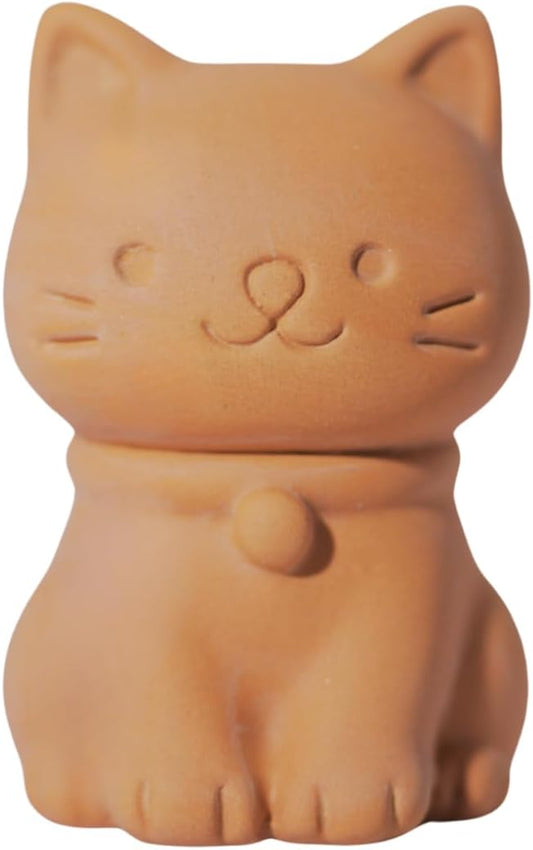Sifri Terracotta Brown Sugar Keeper – Cat Shaped Sugar Saver, Natural Clay Moisture Holder for Baking Essentials Like Cookies, Marshmallows & Herbs – Reusable Kitchen Freshness Solution