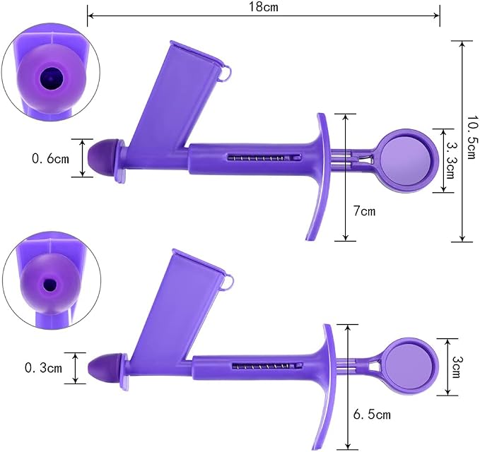 Plastic Pearl Applicator Fondant Pearl Ball Applicator SugarCraft Cake Decorating Tools Plunger (3mm and 6mm)