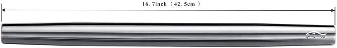 Stainless Steel Rolling Pin, Matte Finish 16.7 Inches, Berglander Rolling Pin For Baking Pizza Dough, Pie, Cookie, Essential Kitchen Utensil Gift Ideas For Bakers.