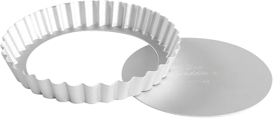 Fat Daddio's PFT-65 Round Fluted Tart Pan, 6.5 x 1 Inch