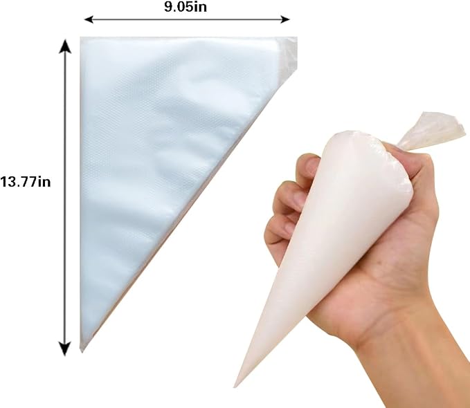 Piping Bags - 14 Inch Disposable Icing Bags, Disposable Decorating Bags for Frosting, Pastry Bags Disposable, Great for Cakes and Cookies Decoration (200 PCS)