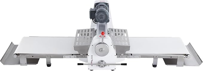 VEVOR Commercial Dough Sheeter Machine, 19.7-Inch Reversible Puff Pastry Sheeter and Fondant Roller, Electric Dough Roller 0-1.4" Adjustable Thickness, Folding Dough Sheeter for Bakeries, Pastries