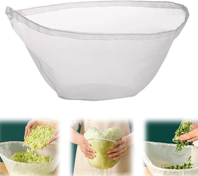 Soy Milk Bag Cheesecloth Bags,2025 New Cheese Cloth Bag for Straining,Reusable Straining Bags for Cooking Baking Juicing (1, Large)