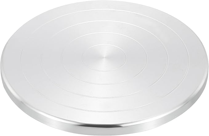 PATIKIL Turntable Sculpting Wheel, 8 Inch Dia Pottery Clay Rotation Turn Table Double Sided for Cake Decorating Paint Spraying Painting Crafting Projects