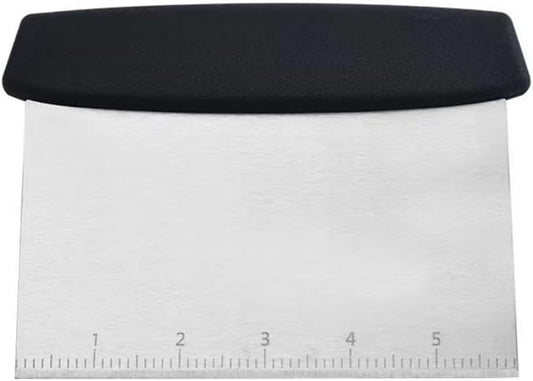 Bench Scraper, Stainless Steel Food Scraper Tool,Dough Scraper and Pastry Cutter With Scale,Food Chopper Baking Supplies Kitchen Gadgets