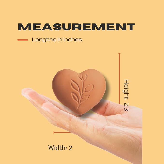 Sifri Brown Sugar Keeper – 3D Terracotta Clay Softener, Unique Moisture Holder for Baking Essentials Like Cookies, Marshmallows, Herbs (1, Heart)