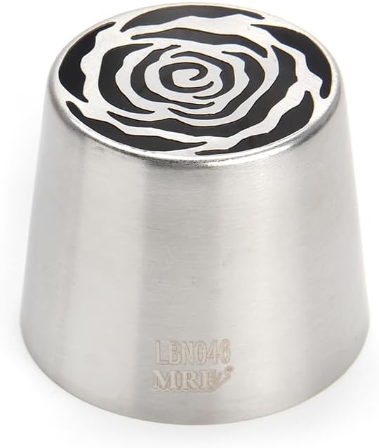 1 Piece Stainless Steel Extra Large Russian Flower Icing Tips,Pastry Frosting Piping Nozzles, Marshmallow Bouquet Icing Tips, Cake Decorating Piping Tips,Flower Frosting Nozzles for Decorating
