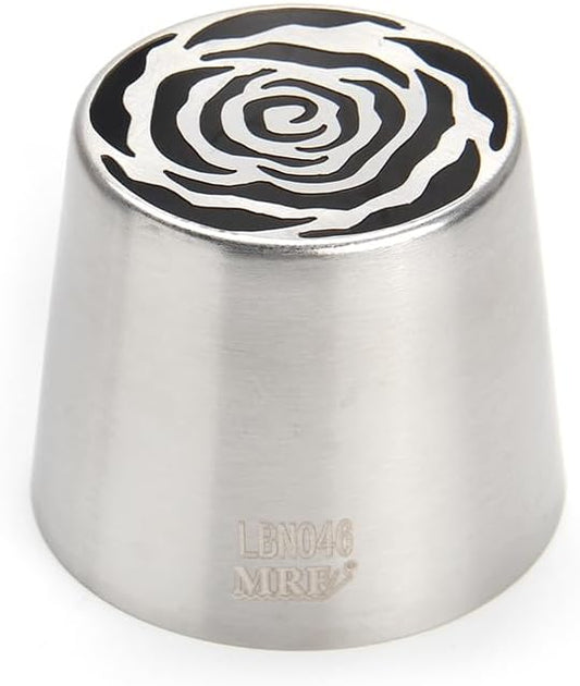 1 Piece Stainless Steel Extra Large Russian Flower Icing Tips,Pastry Frosting Piping Nozzles, Marshmallow Bouquet Icing Tips, Cake Decorating Piping Tips,Flower Frosting Nozzles for Decorating