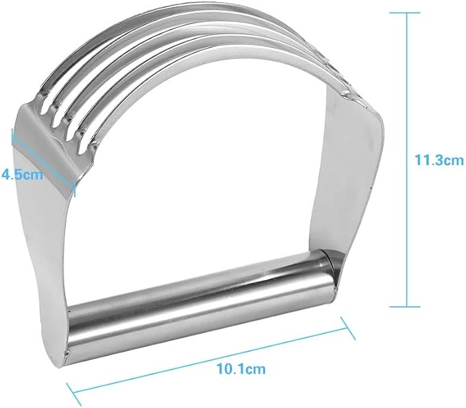 Dough Blender, Pastry Cutter, Stainless Steel Pastry Blender, Dough Cutter Multipurpose Handheld for Home Baking Tools
