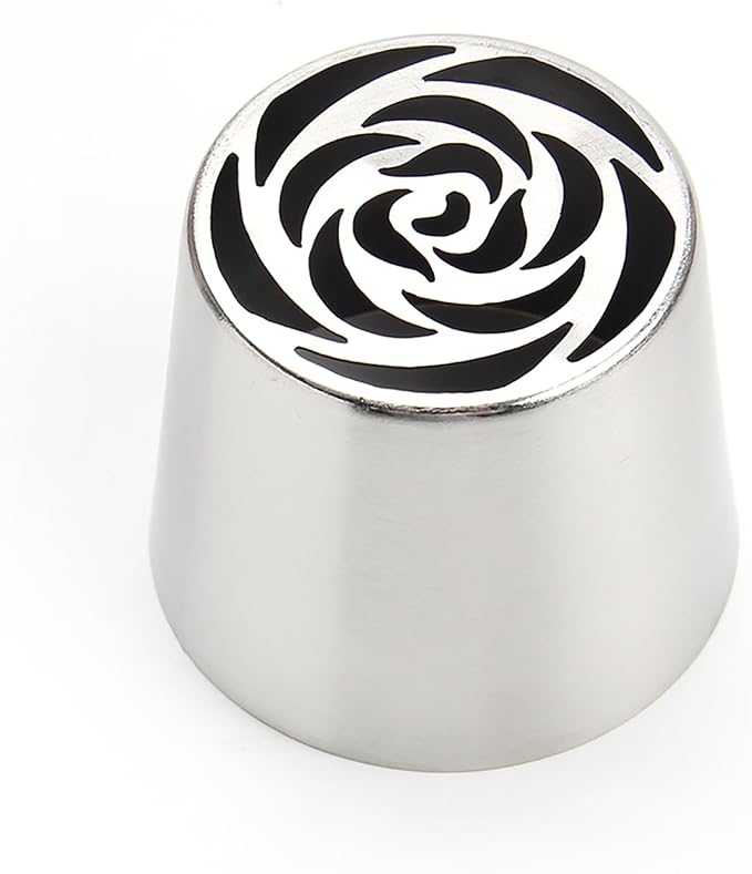 Extra Large Russian Piping Tips - Stainless Steel Flower Nozzles Set for Cake Decorating, Rose & Floral Icing Tips for Cupcakes, Cookies Professional Baking Tools (XXL, Style 42)