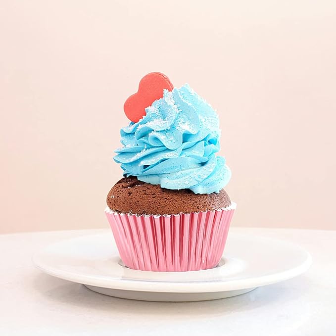Rose Gold Cupcake Liners,GOLF 100Pcs Standard Size Rose Gold Foil Cupcake Liners Wrappers Metallic Baking Cups,Muffin Paper Cases