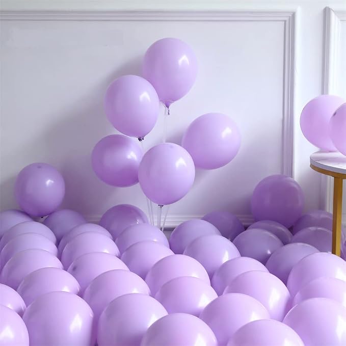Princess Balloon Arch Garland Kit 150Pcs Pastel Macaron Pink and Purple Balloon with Carriage Crown Foil Balloons for Spring Princess Baby Shower Birthday Party Decorations