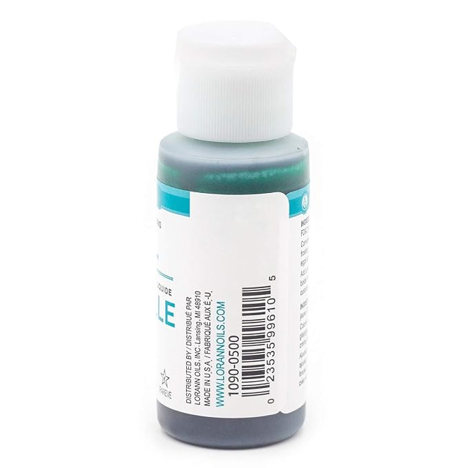 LorAnn Teal Liquid Food Color, 1 ounce squeeze bottle