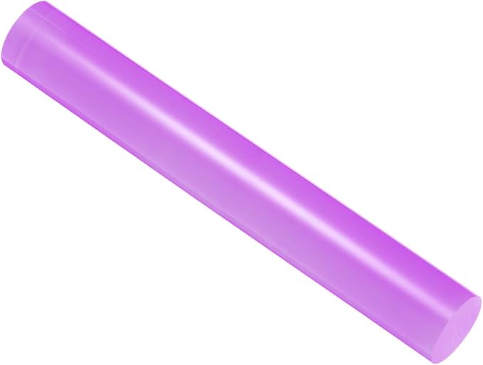 Acrylic Clay Roller, 7.28 Inch Length 1 Inch Dia., Acrylic Non-Stick Rolling Pin Roller Purple - (Applications: for Shaping Sculpting)