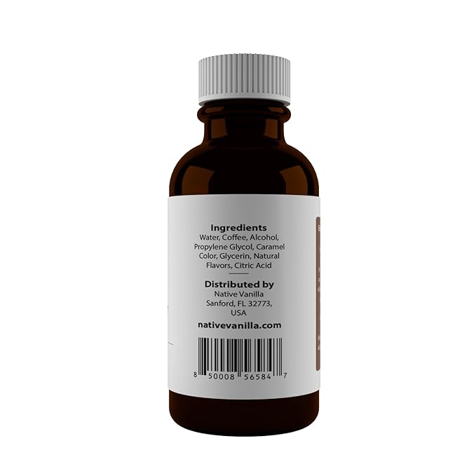 Native Vanilla - Pure Coffee Extract - 4 Fl Oz - Pure Flavors and Extracts - Perfect for Cooking, Baking, and Dessert Crafting