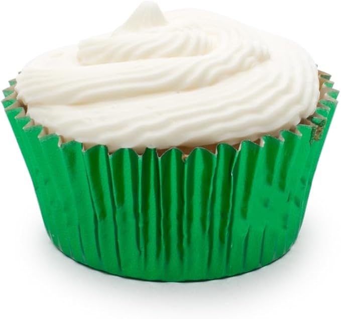 Fox Run Christmas Foil Muffin and Cupcake Liners, Set of 45 Standard Size Wrappers