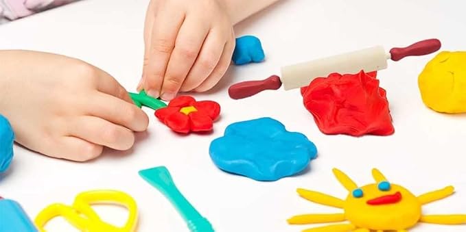 Mini Rolling 7.5 Inch Rolling Pin for Play Dough - Wood Kids Rolling Pin For Little Bakers, With Red Handles Arts and Crafts Clay Roller, 7.5" (48-Pack)